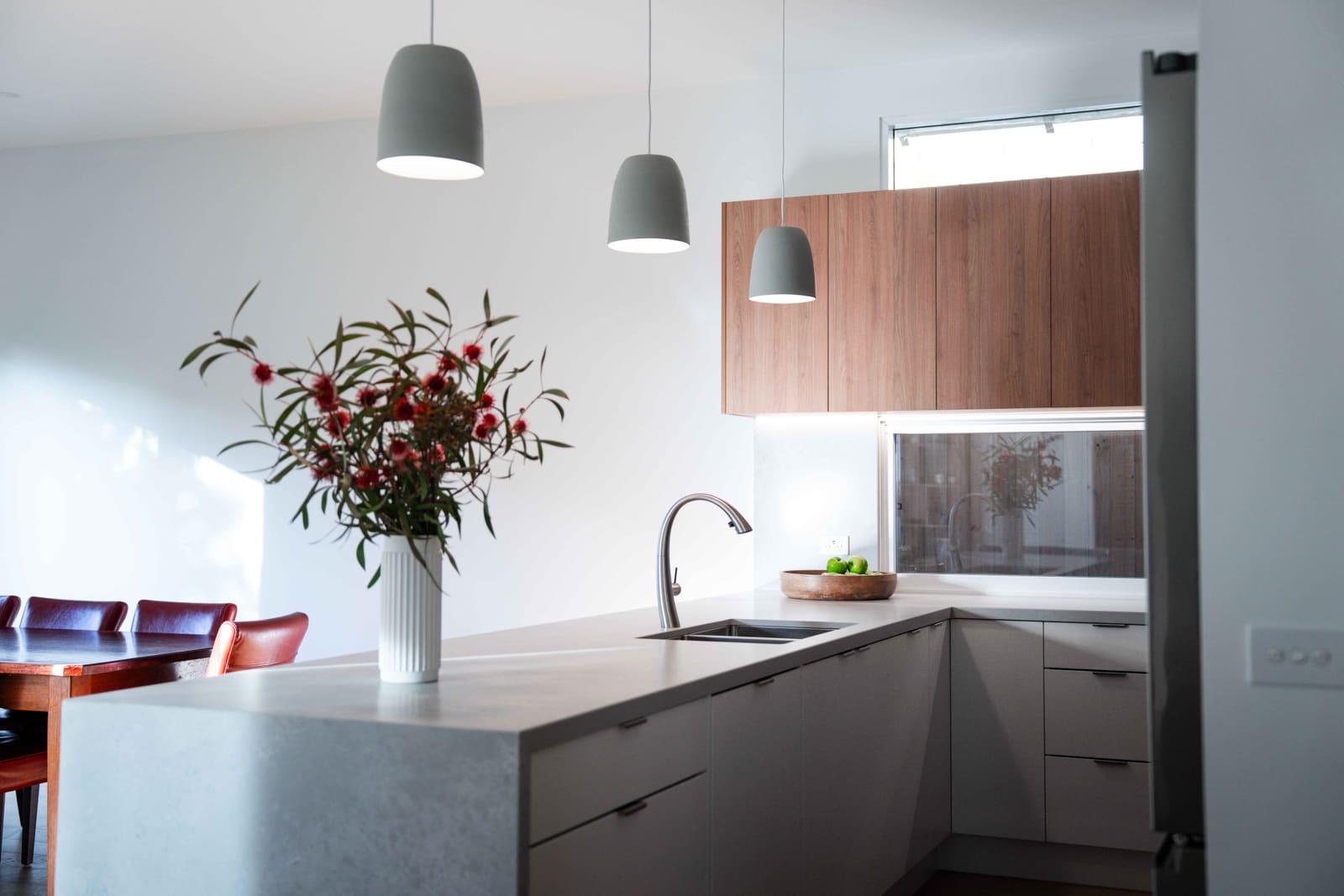 Completed lighting and electrical fittings in the Northcote home renovation