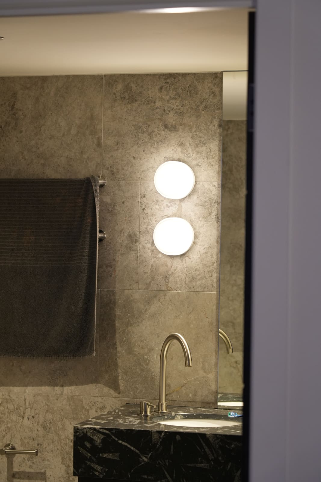 Integrated lighting and audio in the renovated Prahran apartment